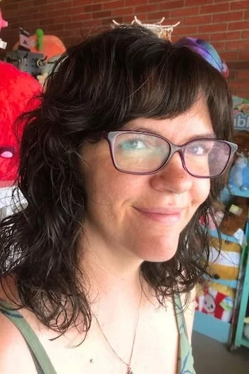 Natural Curly Shag with Soft Bangs