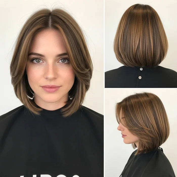 Old Money Bob Haircut For Round Face