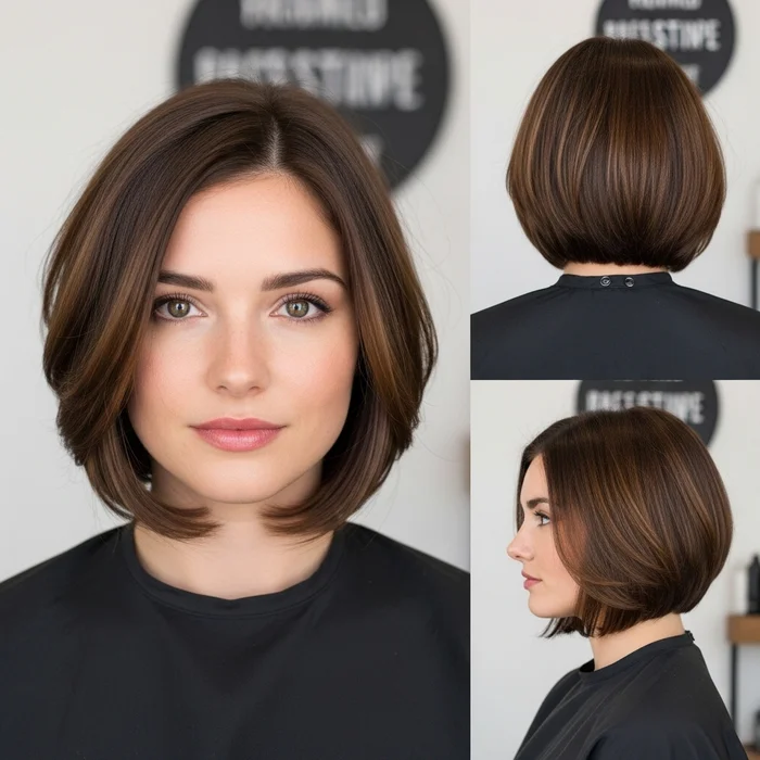Rounded Bob With Subtle Layers