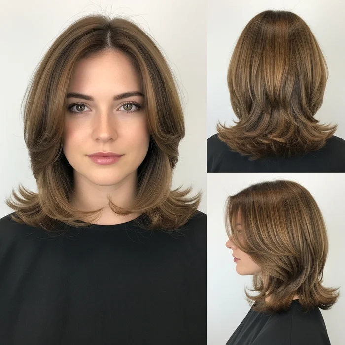 Rounded Old Money Bob With Layers