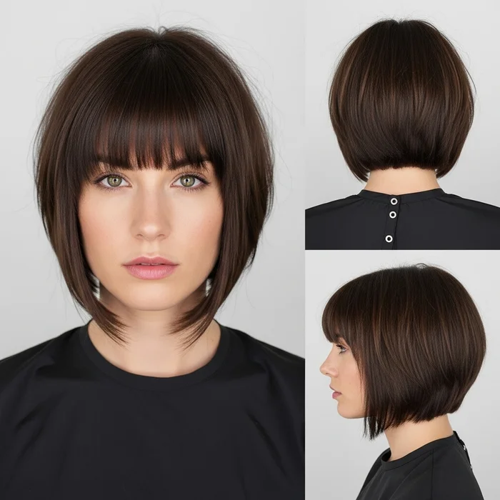 Short Angled Bob hairstyles