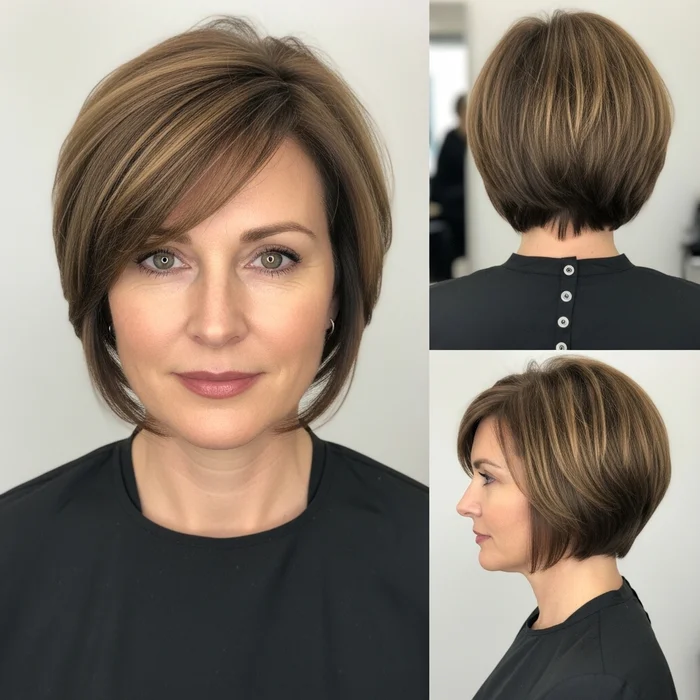 Short Angled Bob