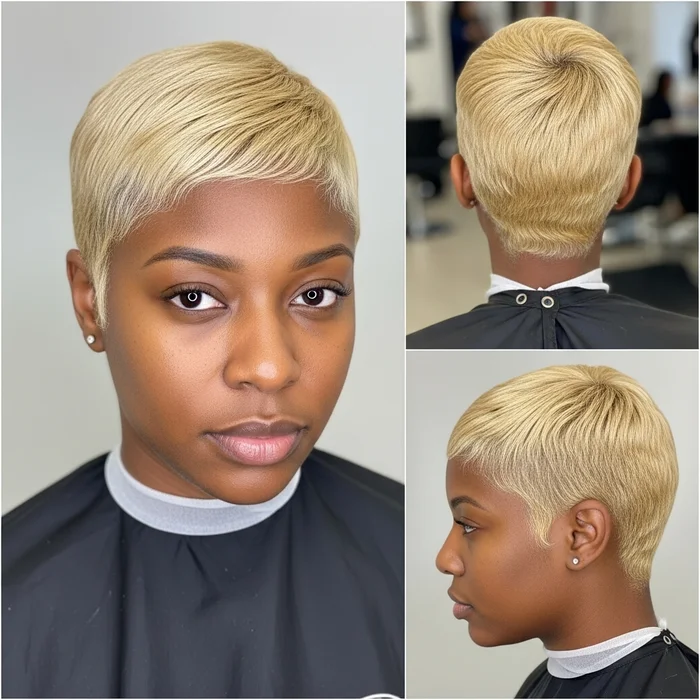 Short Blond Haircuts for Black Women