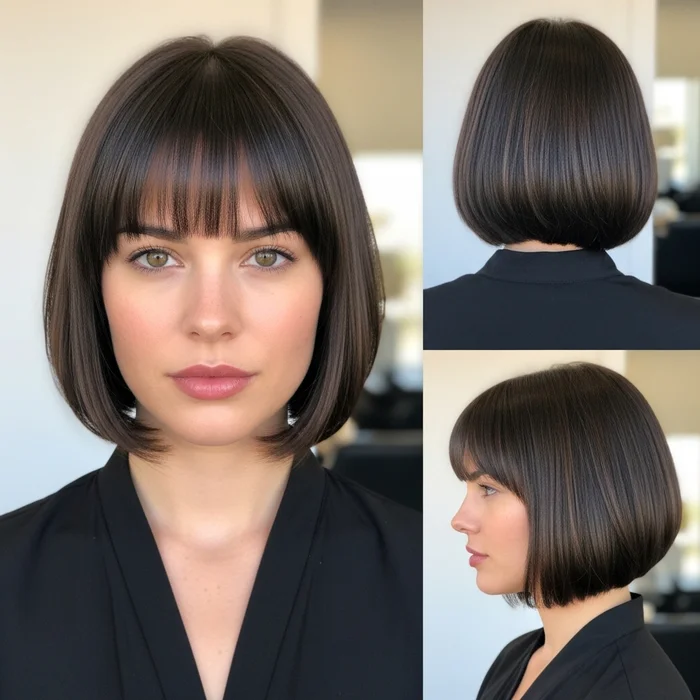 Short Bob With Straight Bangs