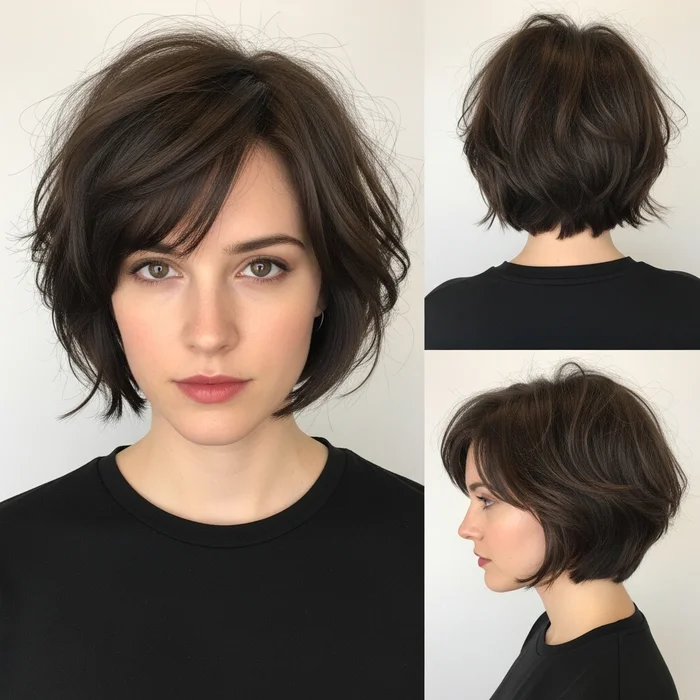 Short Choppy Bob Hairstyle