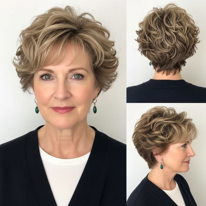 Short Curly Pixie