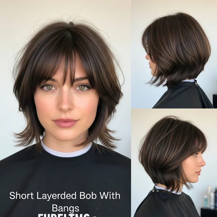 Short Layered Bob