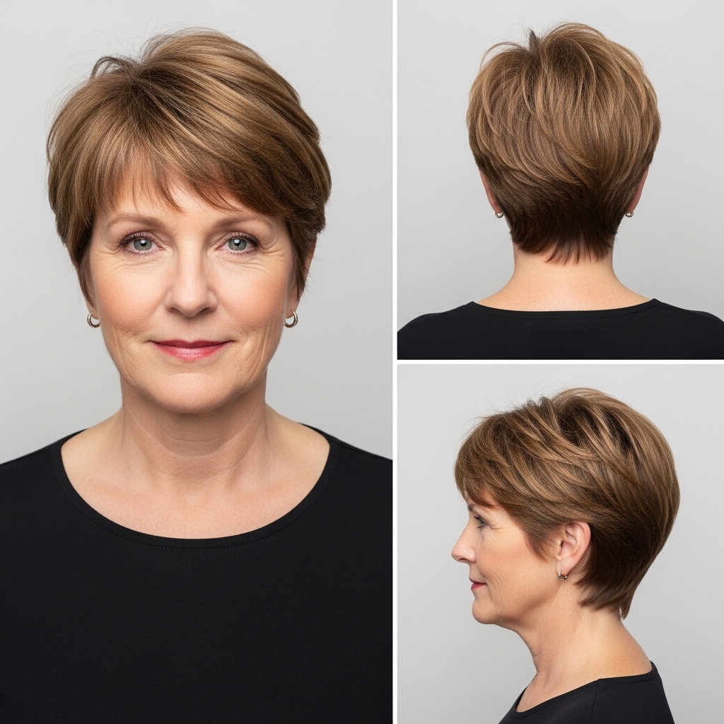 Short Tapered Pixie with Texture
