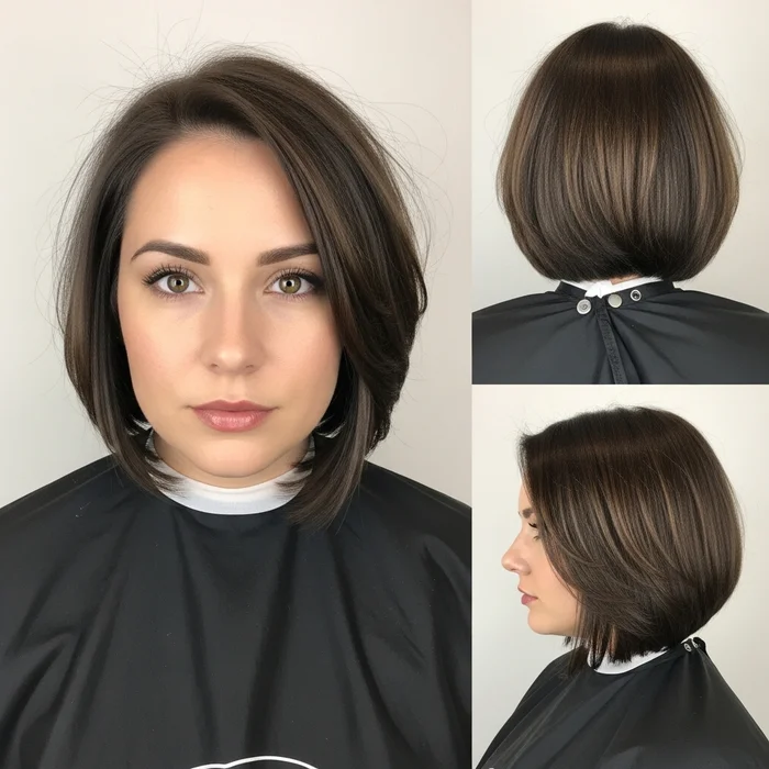 Short Textured Blunt Bob For Thick Hair