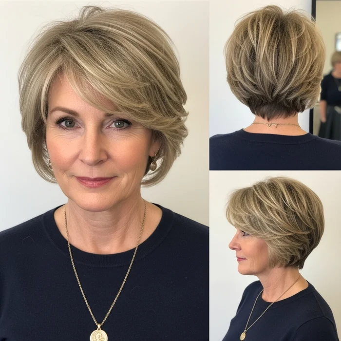 Short Wavy Pixie Bob