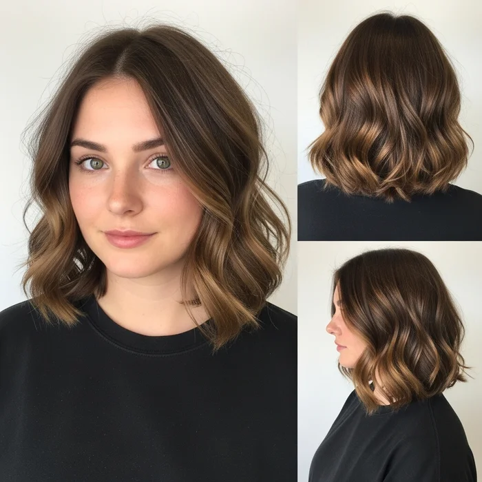 Shoulder-Length Bob with Soft Waves