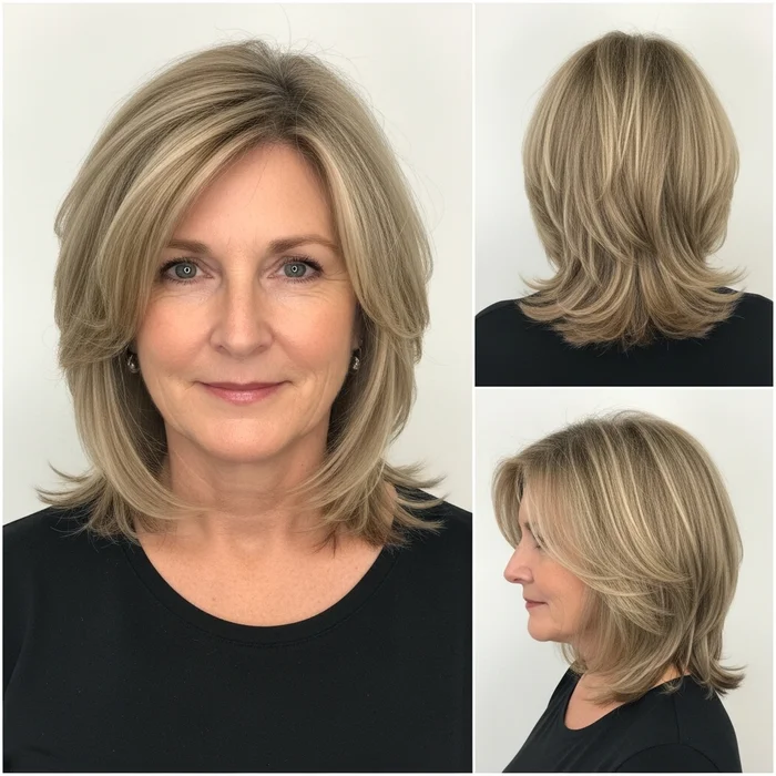 Shoulder-Length Layered Cut