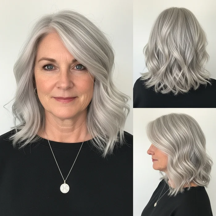 Silver Wavy Lob