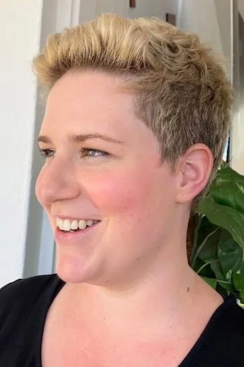 Soft Blonde Pixie with Natural Texture