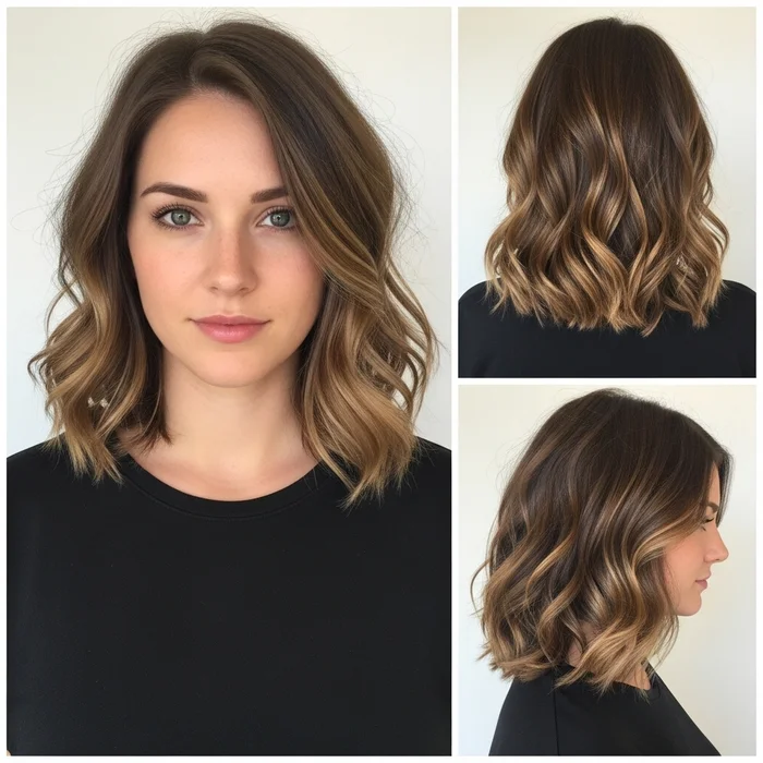 Soft Wavy Long Bob