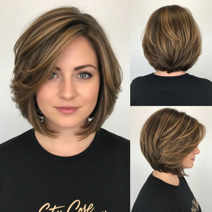 Stacked Angled Bob with Long Front