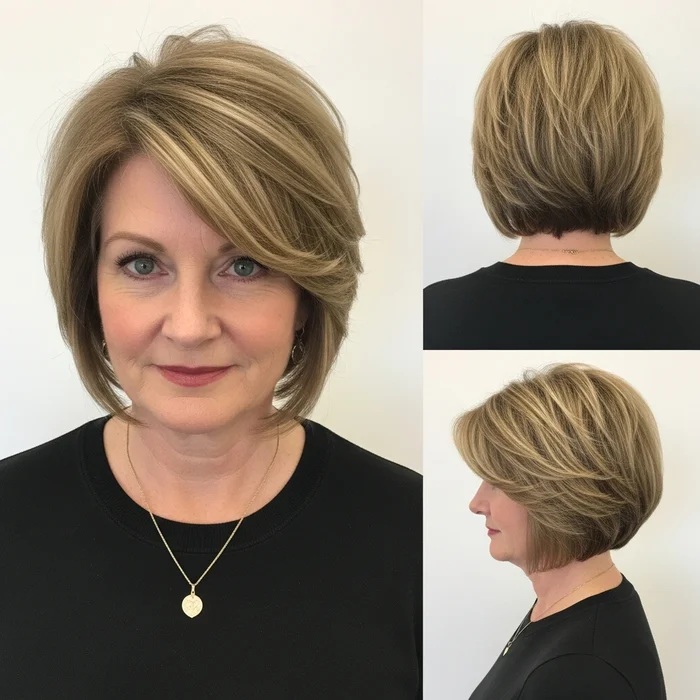 Stacked Wedge Bob for Hairstyle
