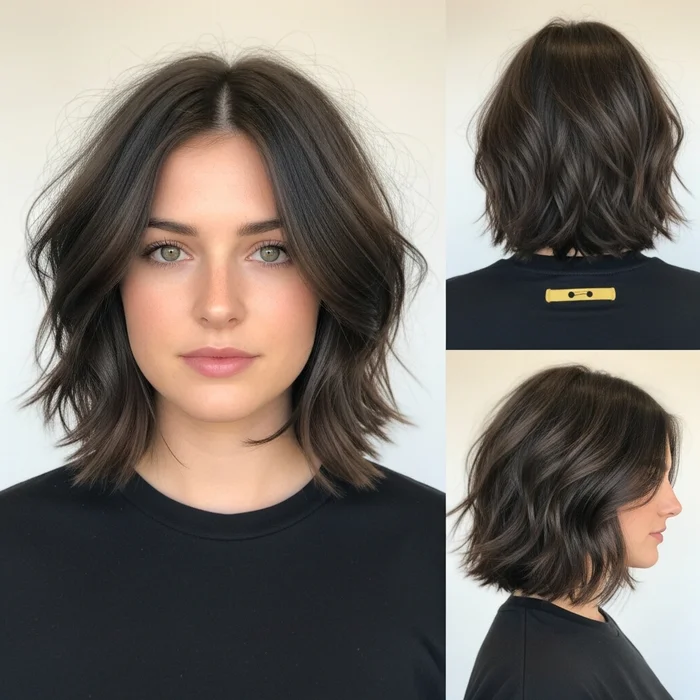 Textured Layered Bob