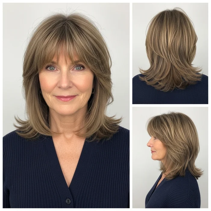 Textured Layers with Bangs