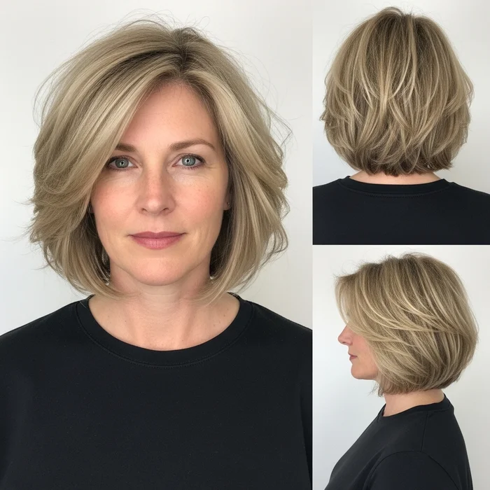 Textured Medium Bob