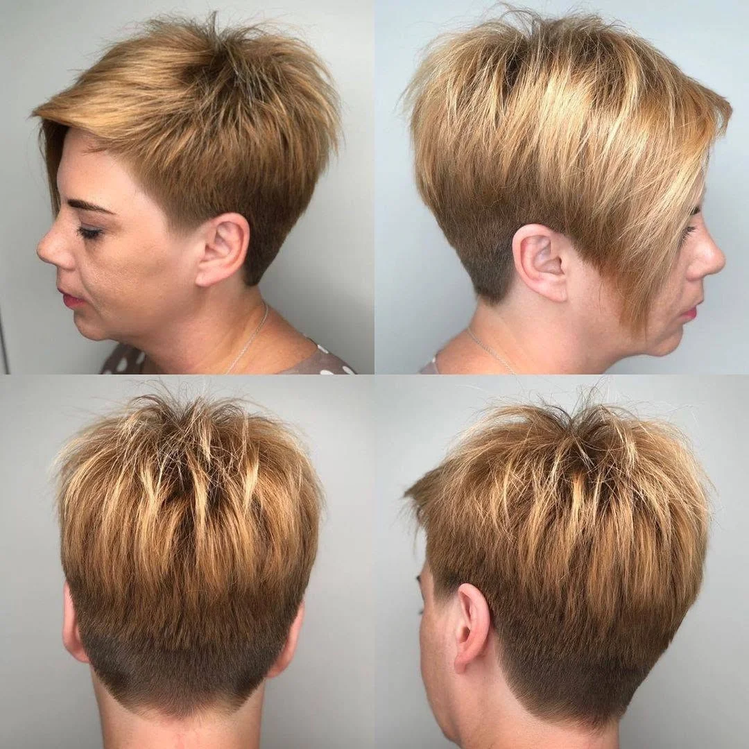 Textured Pixie Bob with Layered Volume