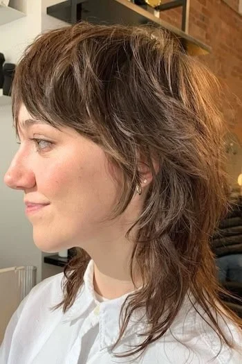 Textured Shaggy Wolf Cut with Tapered Layers