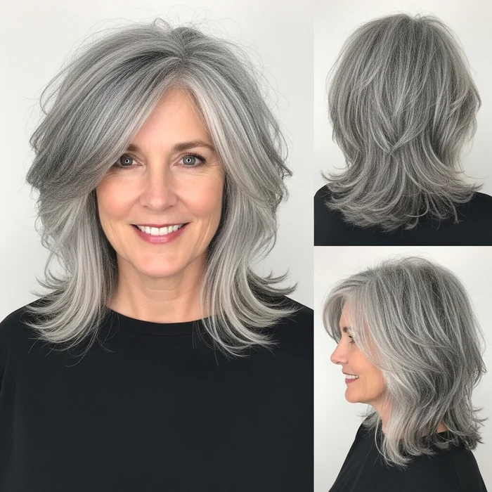 Tousled Gray Layers