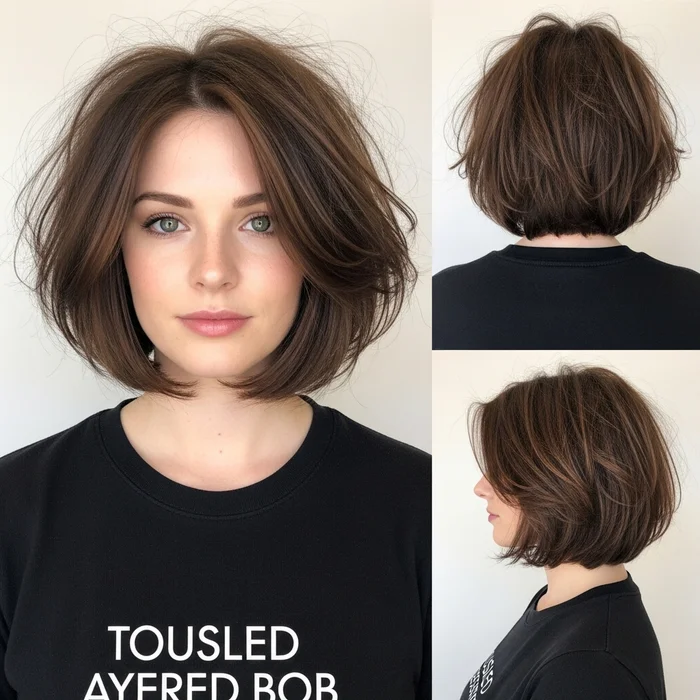 Tousled Layered Bob