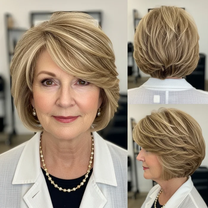 Voluminous Stacked Bob