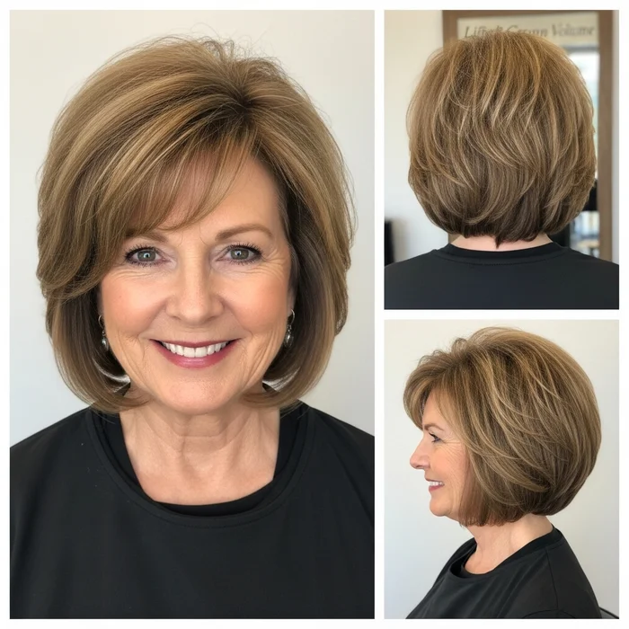 Volumized Bob For Fine Hair