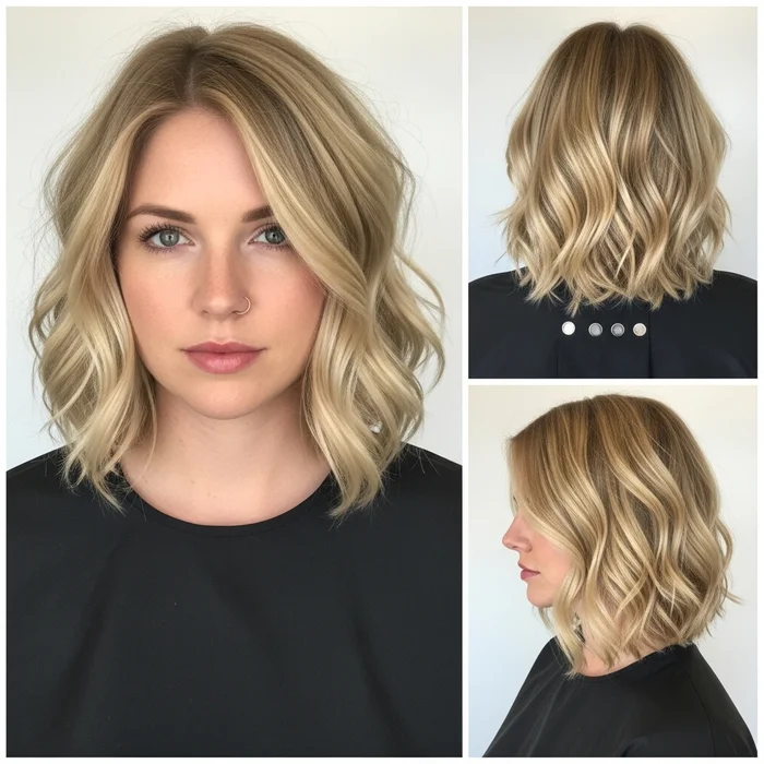 Wavy Blonde Bob Hairstyles