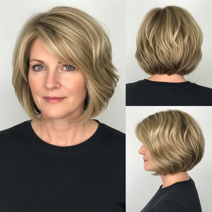 Wavy Blunt Bob