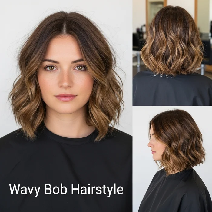 Wavy Bob Hairstyle