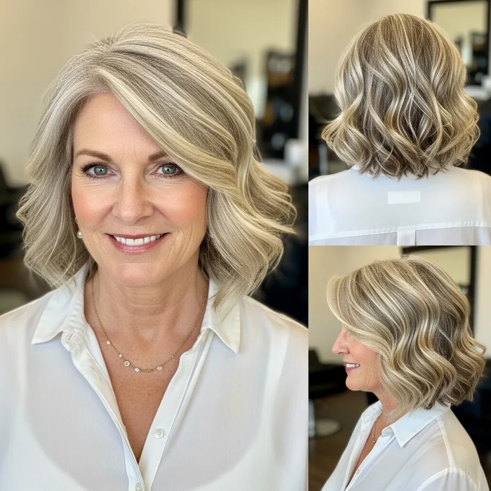 Wavy Bob Hairstyles Over 50