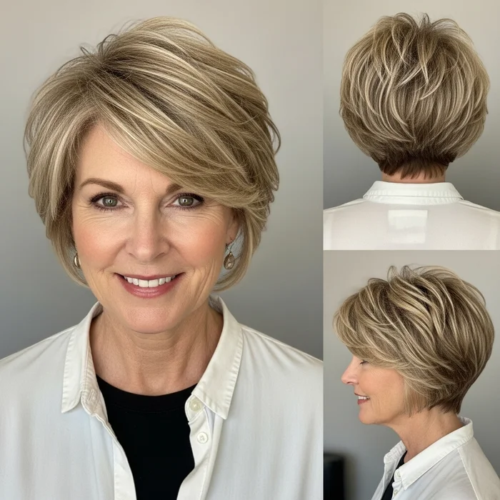 Wavy Pixie Hairstyle