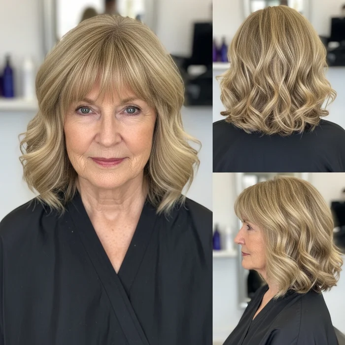 Wavy Shoulder-Length Cut