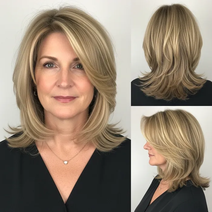 Medium-Length Face-Framing Layers