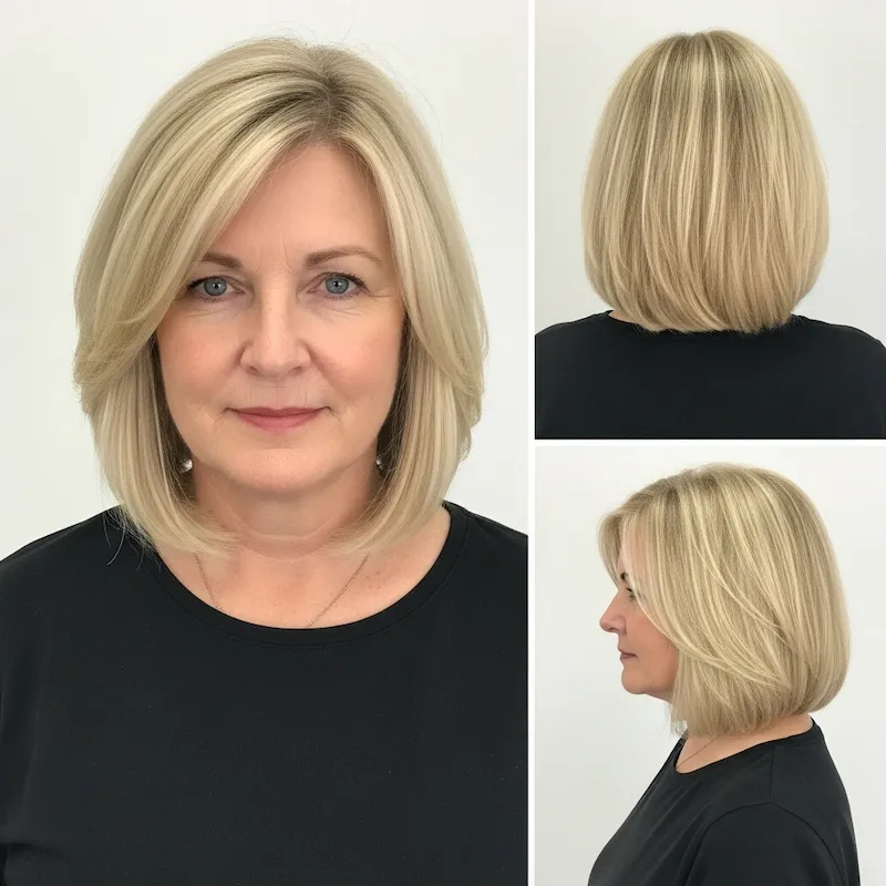 Blonde Lob (Long Bob)
