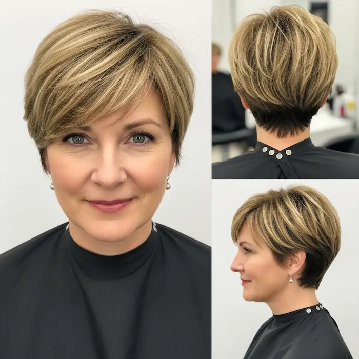 Pixie with Side-Swept Bangs