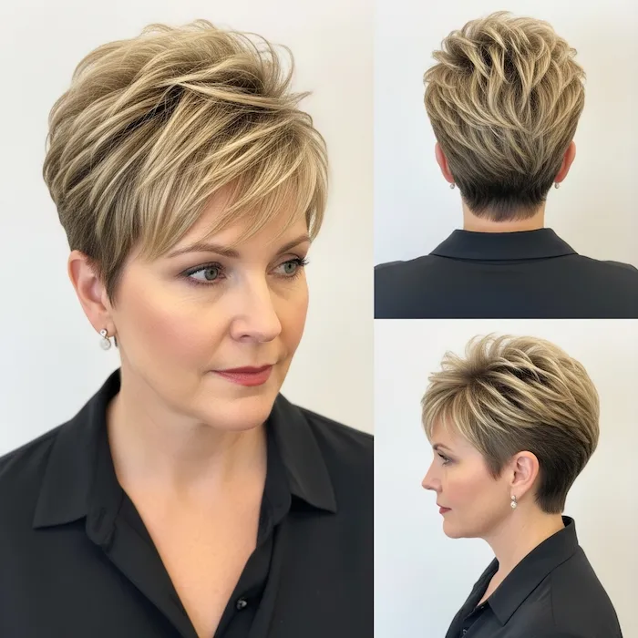 Spiky Pixie with Undercut