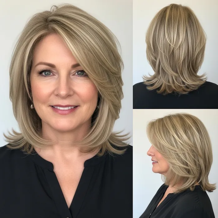 Soft Layered Lob (Long Bob)