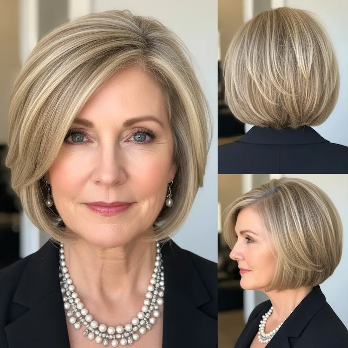 Bob with Side Part