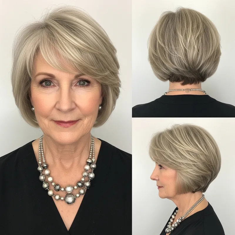 Cropped Stacked Bob