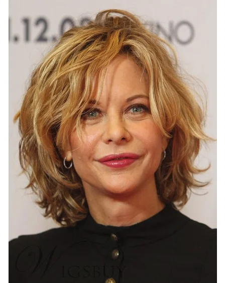 Beachy Blonde Shag Bob with Voluminous Waves