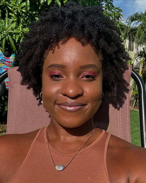 Beautiful Short Natural Afro with Soft Definition