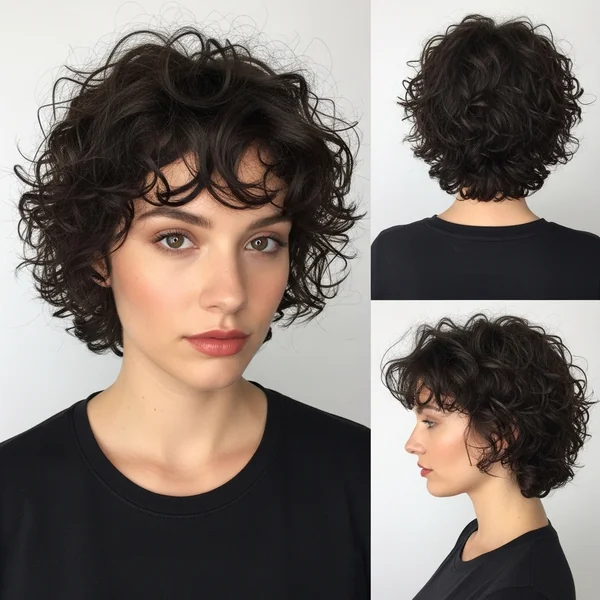 Butterfly Haircut Short Curly Hair