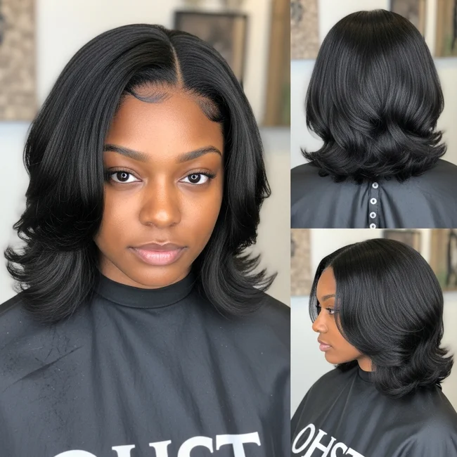 Chin Length Haircut For Black Women
