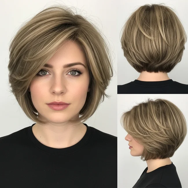 Choppy Layered Bob For Thick Hair