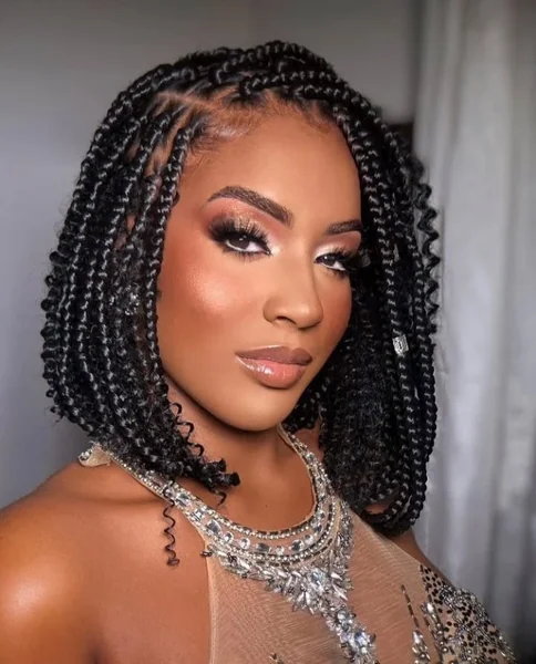 Curly Bob Crochet Braids Protection Style