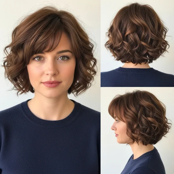 Curly Short Fall Cut